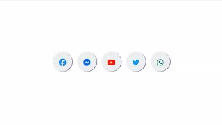 Social media icons hover effects using pure HTML | CSS