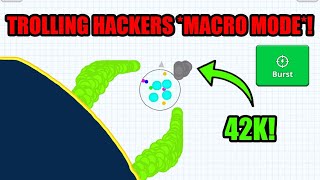 TROLLING MACRO HACKERS *MACRO MODE*!! Agar.io Mobile - VIDEO SKIN REVENGE COMEBACK - Agar.io! screenshot 4