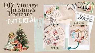 How To Make a Vintage Postcard DIY Step By Step Tutorial
