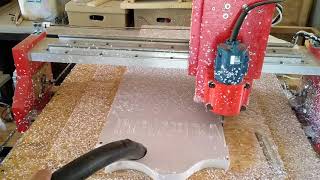 PVC board cutting on Kayuworkd CNC - making USD100 signage