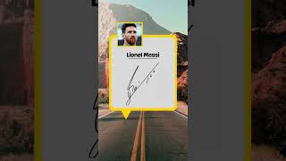 Coolest Signature Of Famous People #shorts #youtubeshorts #shortsvideo #messi #elonmusk #srk #fyp