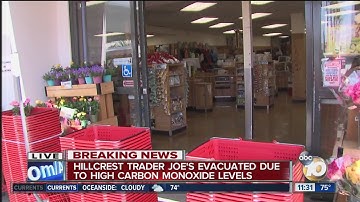 High CO levels evacuate Hillcrest Trader Joe