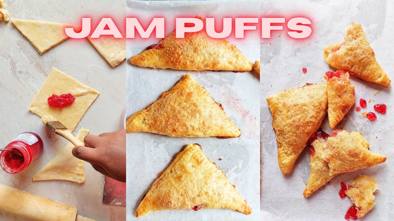 How to Make Bajan Jam Puffs | Without Puff Pastry 