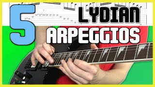 Lydian Sweep Arpeggios Guitar Tutorial With Tabs- Modern Guitar Sounds