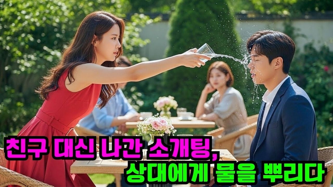 그 소녀는 친구 대신 소개팅에 나갔다가 무례하게도 상대방에게 물을 뿌렸고, 다음 날 회사에 도착했을 때는 그 남자가 회사의 새로운 CEO라는 사실에 깜짝 놀랐다. #한국드라마