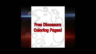 DIY! free dinosaurs coloring pages for kids!#shorts #dinosaur