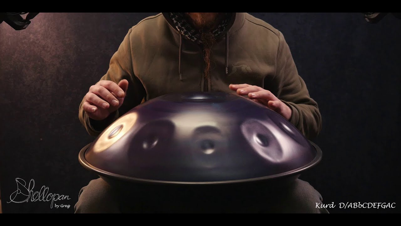 Handpan - D minor /A Phrygian 10 "Kurd9" - Shellopan by Greg