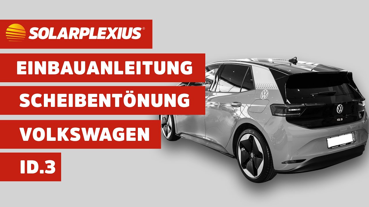 Solarplexius Auto Sonnenschutz für den Volkswagen ID.3 selber Ein