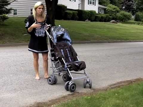 maclaren stroller pink and black