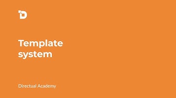 Directual Academy. The template system
