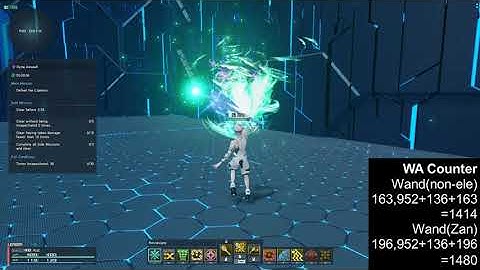 [PSO2:NGS] WA Counter vs Sidestep Counter (Techter:Wand) | Damage comparison