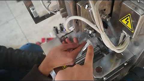 Automatic pepper wrapping machine- how to adjust bag former and 4 sealing machine