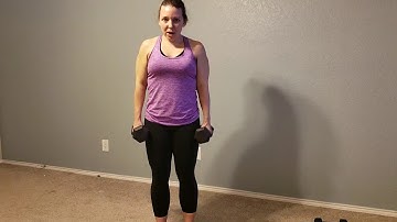 Burpee Pushup Curl Press