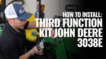 John Deere 3038E Third Function Kit Installation