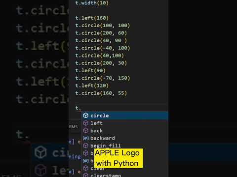 How to draw Apple logo with Python