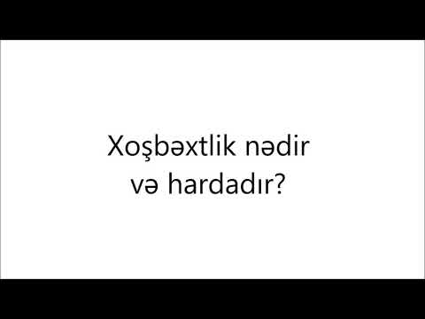 Video: İş Və Xoşbəxtlik: Ortaq Cəhətləri Nədir?