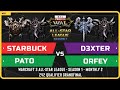 WC3 - Starbuck &amp; PaTo vs D3xter &amp; orfey - 2v2 Grandfinal - Warcraft 3 All-Star League S1 M2 Qualifie