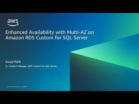 Enhance availability with Multi-AZ on Amazon RDS Custom for SQL Server- AWS Database in 15