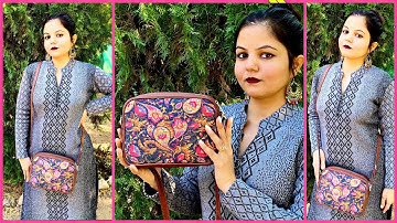 Zouk paisley print sling bag Review | Latest handbags collection