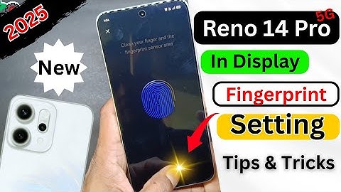 Oppo Reno 14 Pro 5G Fingerprint Setting | How to Set Display Fingerprint Lock On Oppo 5G Phone 