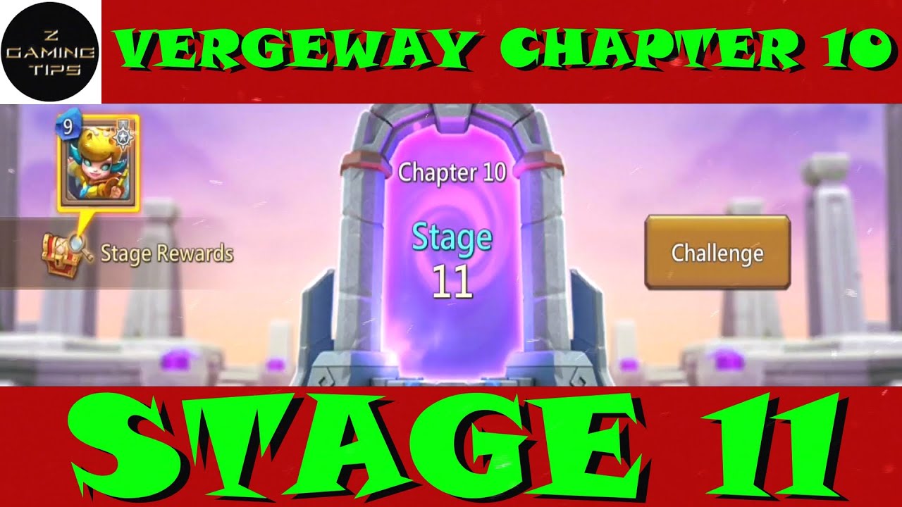 How to win Vergeway Chapter 10 Stage 11 | Lords Mobile - YouTube