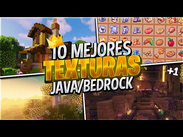 🔴 TOP 7+1 TEXTURE PACKS para MINECRAFT 1.19 - 1.20.2 (JAVA y BEDROCK) 🍬  PAQUETE DE TEXTURAS 1.20.41 