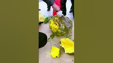 The process of dividing stones = good tools can improve the efficiency of doing things