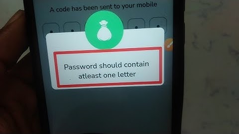 How to fix Password should contain atleast one letter problem solve in Dhani