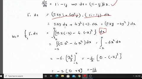 Calicut University - Sem 3 - Complimentary Mathematics - Line Integrals -    Work -  Part 3