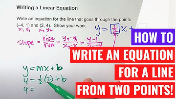 Writing a Linear Equation From Two Points