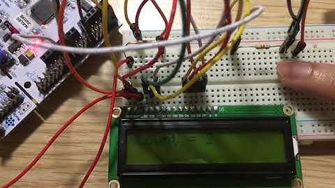 Lab 8: Task 2: The LCD counting from 1 to 10 as you pressing the pushbutton