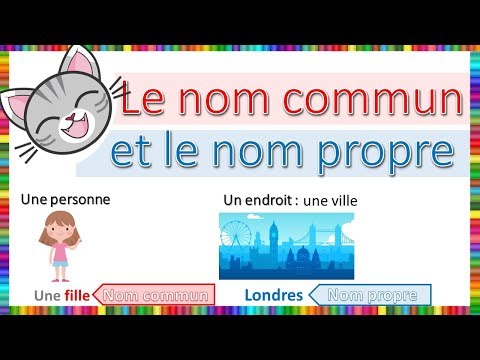 Vidéo: Quels sont les noms communs et propres ?