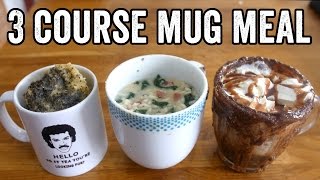 3 COURSE MICROWAVE MUG MEAL