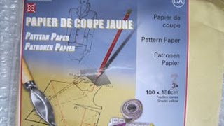 Couture - Utiliser du papier de coupe pour patron. 