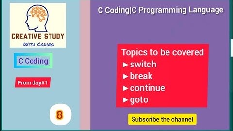 switch,break,continue,goto Concept with examples in C(Live Demo) by:Divya Goel #divyagoel
