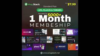 5000+ Premium WordPress Plugins &amp; Themes for Only $7.99 | PlugStack Membership