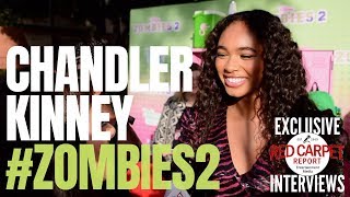 Chandler Kinney interviewed at Zombies 2 special screening at Disney Studios #DisneyChannel