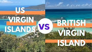 Compare US Virgin Islands (USVI) VS British Virgin Islands (BVI) 2024