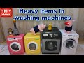 Heavy items in washing machines by HAPPY PIGS (toy washing machines modified)
