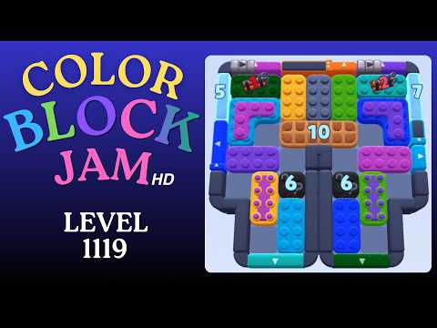Color Block Jam Level 1119 Solution Walkthrough