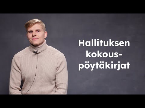 Video: Kuinka Kirjoittaa Kokouspöytäkirja