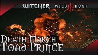 The Witcher 3 Hearts of Stone - Toad Prince Boss Fight Guide - Death March (Sign Build)
