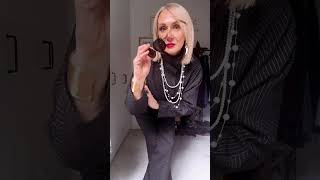 Pinstripes but casual #midlifestyle #outfitideas #styleafter50 #ootd #styling #style #womenover50