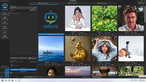 Amuse Stable Diffusion - Advanced Mode Text To Image - Random Images