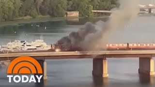 Passengers Jump Out Of Windows To Escape Train That Caught On Fire