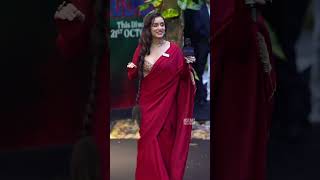 STUNNING LOOK OF SHRADDHA KAPOOR IN RED SAREE 🔥 INTERNET CAN’T KEEP CALM! 😍 | TrendVersenow  #News