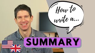 How to write a Summary - 3 Steps - English