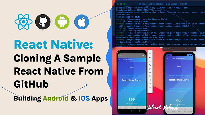 Cloning A Sample React Native Project From GitHub | Building Android & IOS Apps