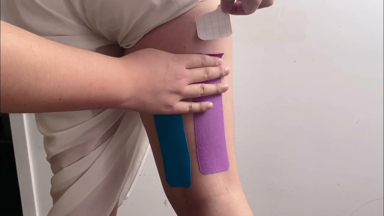 Using kinesiology tape on the hamstring YouTube