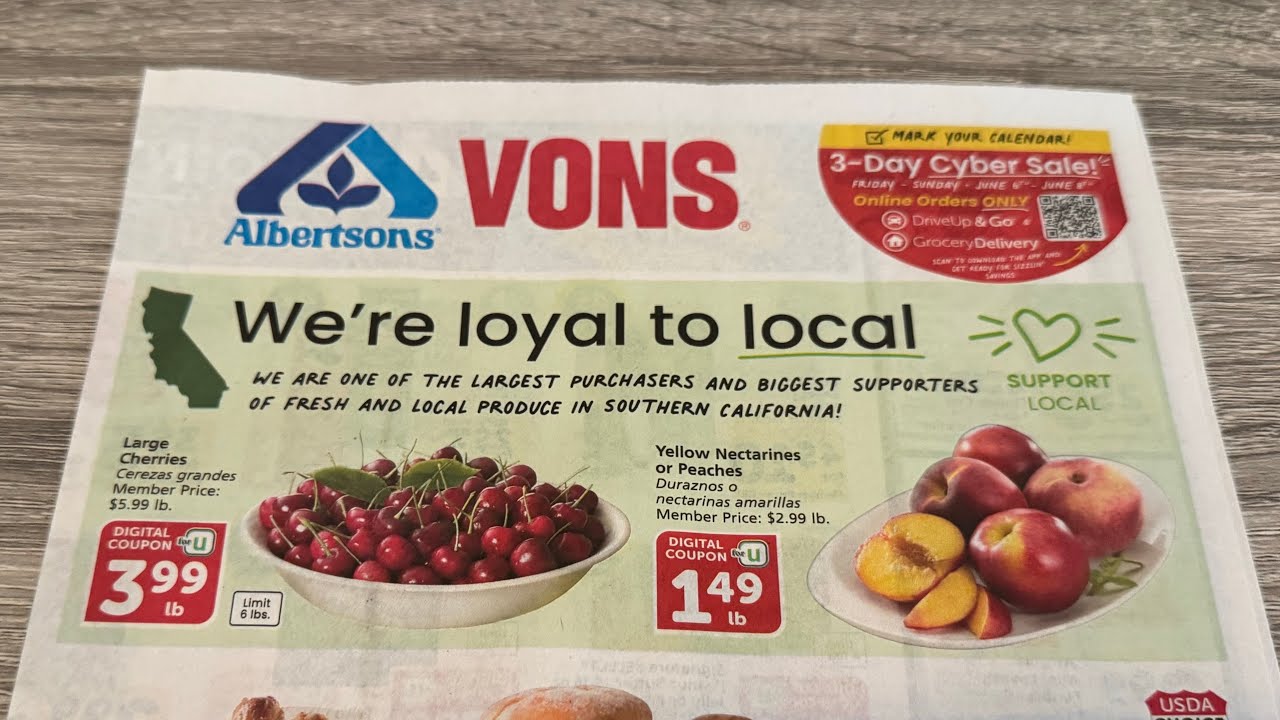 Albertsons/Vons/Safeway Ad Scan SoCal | 5/28 - 6/03 | May 29 2025 - YouTube